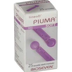 Bioseven Lancette Pungidito Linea D Piuma Soft Gauge 30 25 Pezzi