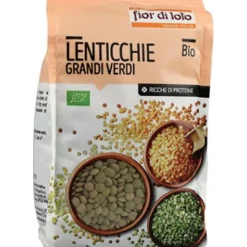 Biotobio Fior Di Loto Lenticchie Verdi Biologiche 400 G Cereali E Legumi