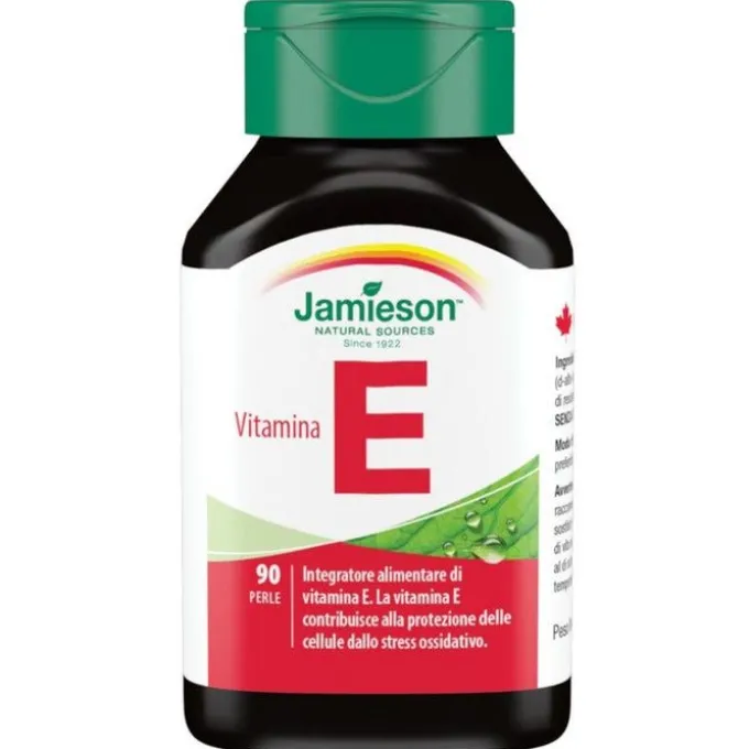Biovita Jamieson Vitamina E 90 Perle Salute Della Pelle Ed Anti-Invecchiamento