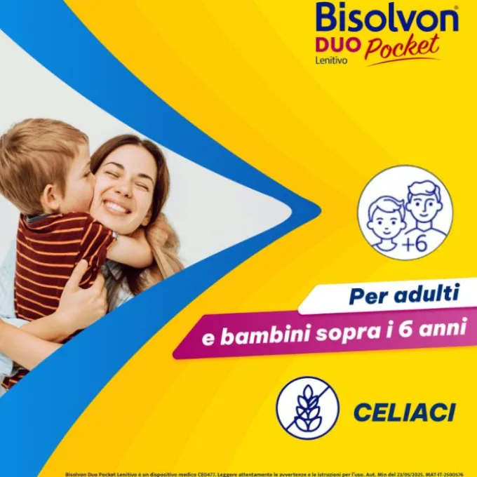 Bisolvon Duo Pocket Lenitivo New 12 Bustine Tosse Mista