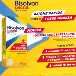 Bisolvon Sciroppo Flacone 200 Ml 8 Mg/5 Ml