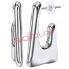 BJT297 ORECCHINI ALIZEE 20 MM ACCIAIO INOSSIDABILE - ACCESSORIO MODA IPOALLERGENICO