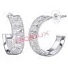 BJT327 ORECCHINI CLOE WHITE STAINLESS STEEL