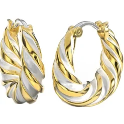 BJT364 ORECCHINO ALARA WHITE GOLD PLATED