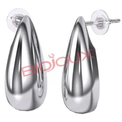 Bjt324 Orecchino Belen 20Mm Steel Silk