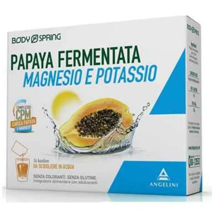 Body Spring Energya Papaya Magnesio E Potassio Integratore Sali Minerali 14 Bustine