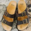 Bora 2 Buckles Man Leaoil M Dark Brown 44