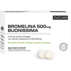 Bromelina 500 Buonissima Integratore Per Drenaggio E Funzionalità Microcircolo 30 Compresse - Integr
