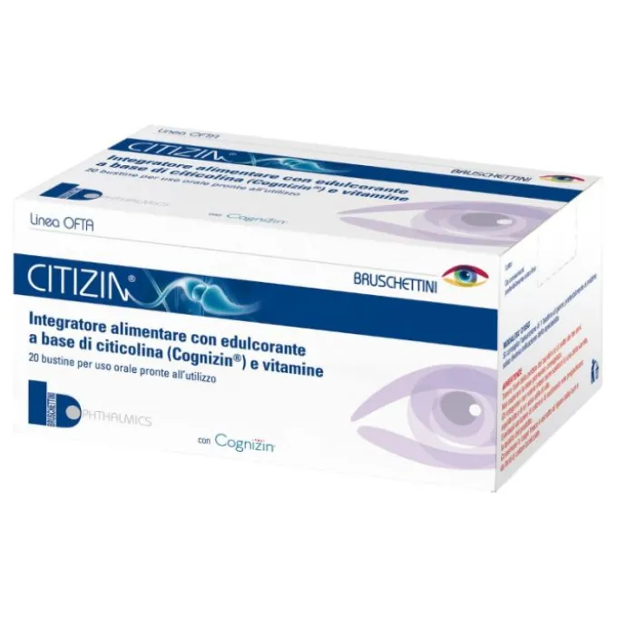 Bruschettini Citizin Integratore 20 Bustine Patologie Oculari