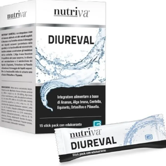 Cabassi & Giuriati Nutriva Diureval 15 Stick Pack Da 10 Ml Ritenzione Idrica