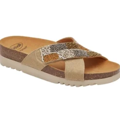 CALZATURA ORTOPEDICA DONNA LA SERENA STRAP CANVAS+BEADS BIS W SAND 38 - DISPOSITIVO MEDICO CLASSE I