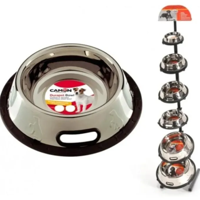 Camon Ciotola In Acciaio Antirovesciamento 800 Ml Accessori Alimentazione