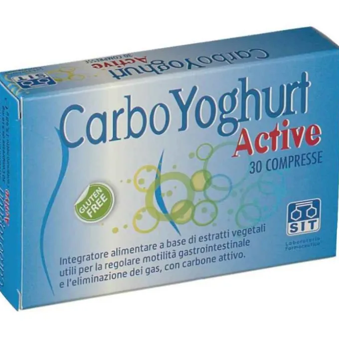 Carboyoghurt Active Integratore Contro Gas Intestinale 30 Compresse Gonfiore