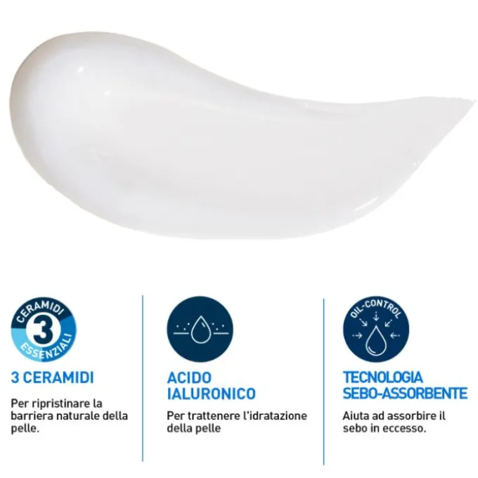 Cerave Crema Viso Idratante Anti-Lucidità Pelle Grassa E Mista 50Ml