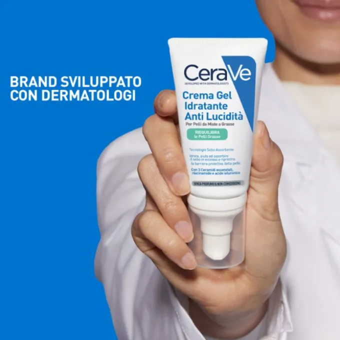 Cerave Crema Viso Idratante Anti-Lucidità Pelle Grassa E Mista 50Ml