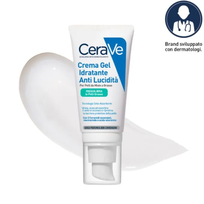 Cerave Crema Viso Idratante Anti-Lucidità Pelle Grassa E Mista 50Ml