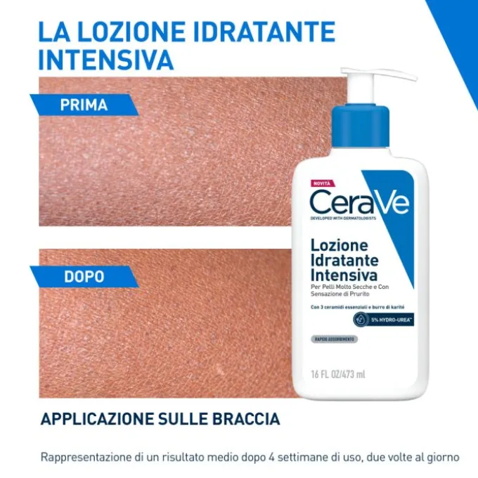 Cerave Lozione Idratante Intensiva Per Pelle Secca E Molto Secca Con Sensazione Di Prurito 473 Ml