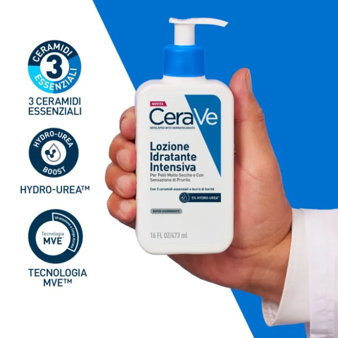Cerave Lozione Idratante Intensiva Per Pelle Secca E Molto Secca Con Sensazione Di Prurito 473 Ml