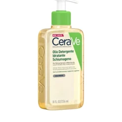 Cerave Olio Detergente Idratante Deterge, Idrata E Lenisce. Con 3 Ceramidi Essenziali, Trigliceridi E Squalene Da Olio Di Origine Vegetale 236 Ml