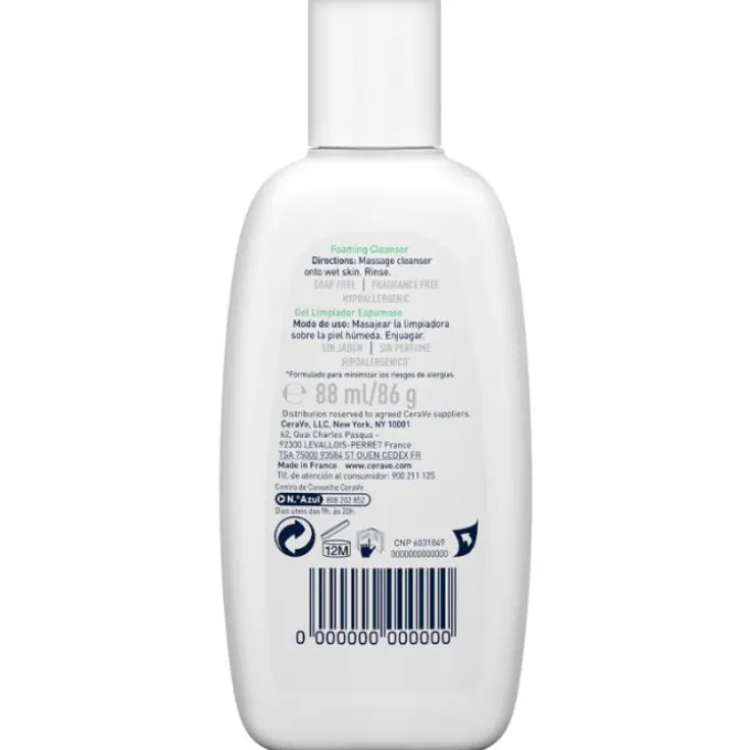 Cerave Schiuma Detergente Viso Pelle Grassa Seboregolatrice 88 Ml Detergenti Viso Pelle Normale