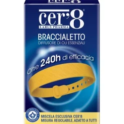 CER'8 BRACCIALETTO DIFFUSORE ANTIZANZARE ADULTI E BAMBINI - DISPOSITIVO MEDICO CLASSE I
