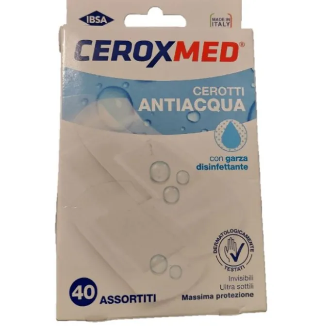 Cerotti Antiacqua Ceroxmed Assortiti 40 Pezzi