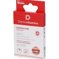 Cerotti Con Acido Ialuronico 0,5% Dermovitamina Herpescare 15 Pezzi
