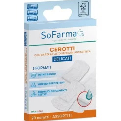 Cerotto Delicato Assortiti 20 Pezzi Sofarmapiu' Cerotti Classici