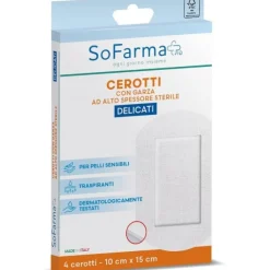 Cerotto Delicato 10X15 Cm 4 Pezzi Sofarmapiu' Cerotti Classici