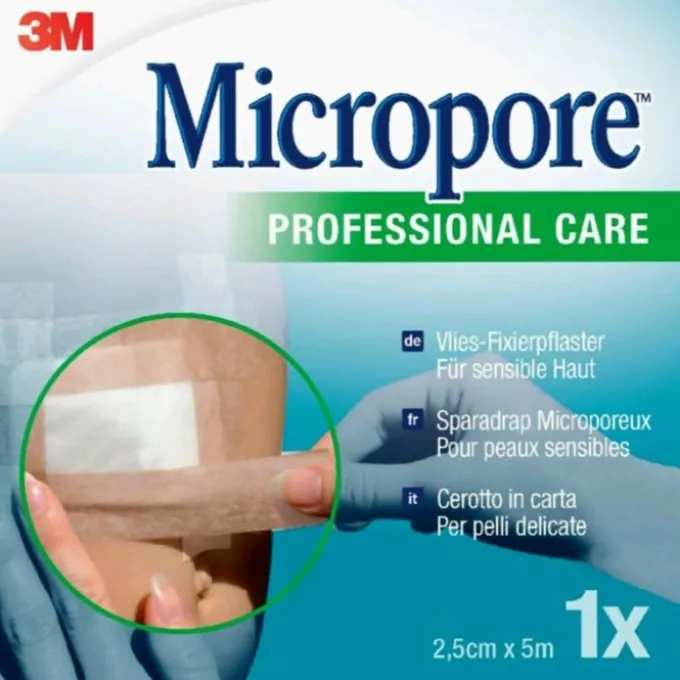 Cerotto In Carta Micropore Surgical Tape Tan M5X25Mm Cerotti Rocchetto Classico