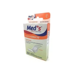 Cerotto Meds Strip Delicato Tessuto Non Tessuto 12 Pezzi