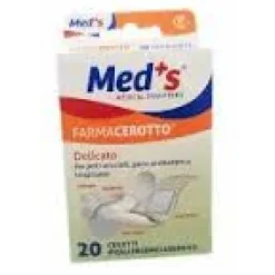 Cerotto Meds Strip Delicato Tessuto Non Tessuto Assortiti 20Pezzi Cerotti Classici Tnt