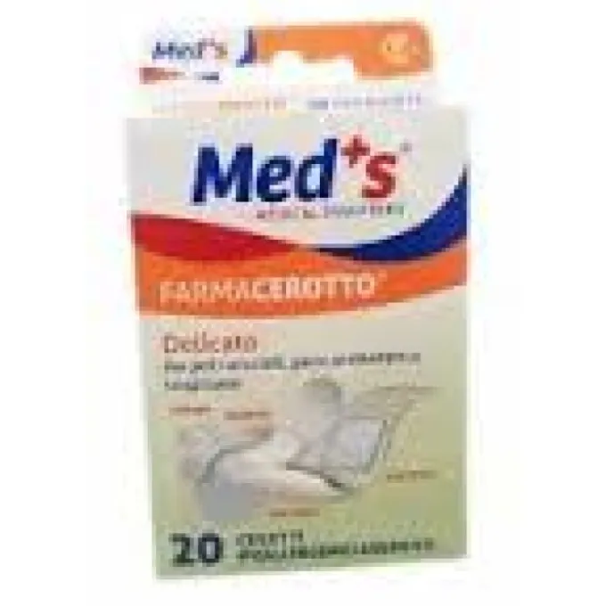 Cerotto Meds Strip Delicato Tessuto Non Tessuto Assortiti 20Pezzi Cerotti Classici Tnt