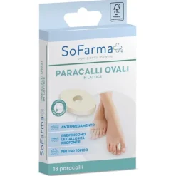 Cerotto Paracallo Ovale 2,8 X 1, 8 Cm Sofarmapiu' 18 Pezzizi