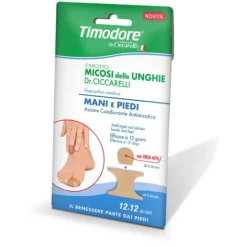 Cerotto Timodore Per Micosi Unghie Mani E Piedi 12 + 12 Pezzi