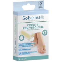 Cerotto Vescica Piccolo 20 X 60 Mm Sofarmapiu' 6 Pezzi