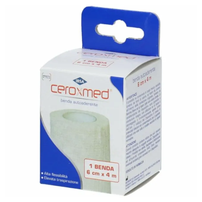 Ceroxmed Benda Autoaderente Cm 6X4 M Bende Elastiche Compressive