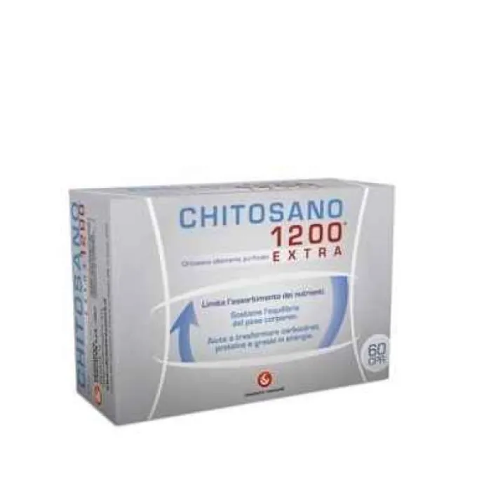 Chemist's Research Chitosano 1200 Extra 60 Compresse Controllo Della Fame E Del Metabolismo