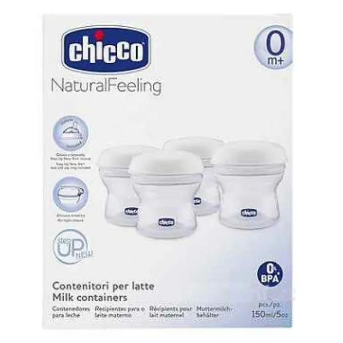 Chicco Contenitore Latte Step Up 4 Pezzi