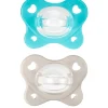 Chicco Dual Soft Succhietto Azzurro 6-16 Mesi 2 Pezzi