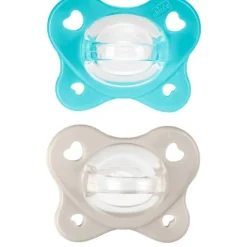 Chicco Dual Soft Succhietto Azzurro 6-16 Mesi 2 Pezzi