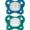 Chicco Dual Soft Succhietto Azzurro 16-36 Mesi 2 Pezzi