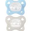 Chicco Dual Soft Succhietto Azzurro 2-6 Mesi 2 Pezzi