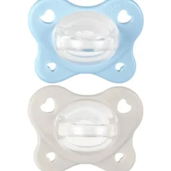 Chicco Dual Soft Succhietto Azzurro 2-6 Mesi 2 Pezzi