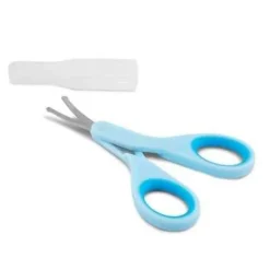 Chicco Forbicine Azzurro Punta Arrotondata