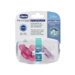 Chicco Gommotto Silicone Rosa 2-6 Mesi 2 Pezzi