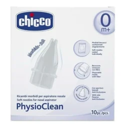 Chicco Physioclean Ricambi Aspiratore Nasale 10 Pezzi
