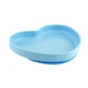 Chicco Piatto Cuore Silicone Con Ventosa Blu 1 Pezzo