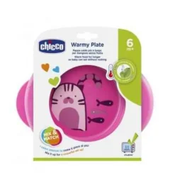 Chicco - Piatto Pappacalda 6M+ Rosa Confezione 1 Pezzo