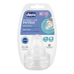 Chicco Tettarella Perfect5 In Silicone Flusso Regolare +4 Mesi 2 Pezzi Tettarelle Silicone